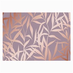 Rose Gold, Asian,leaf,pattern,bamboo Trees, Beauty, Pink,metallic,feminine,elegant,chic,modern,wedding Large Glasses Cloth (2-side)