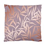 rose gold, asian,leaf,pattern,bamboo trees, beauty, pink,metallic,feminine,elegant,chic,modern,wedding Standard Cushion Case (One Side) Front