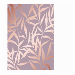 Rose Gold, Asian,leaf,pattern,bamboo Trees, Beauty, Pink,metallic,feminine,elegant,chic,modern,wedding Large Garden Flag (two Sides)