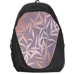 Rose Gold, Asian,leaf,pattern,bamboo Trees, Beauty, Pink,metallic,feminine,elegant,chic,modern,wedding Backpack Bag