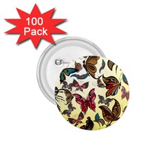 Colorful Butterflies 1 75  Buttons (100 Pack) 