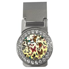 Colorful Butterflies Money Clips (cz) 