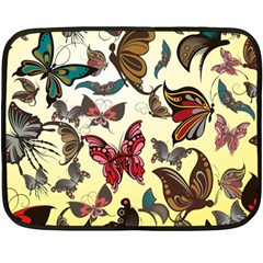 Colorful Butterflies Double Sided Fleece Blanket (mini) 