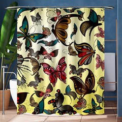 Colorful Butterflies Shower Curtain 60  X 72  (medium) 