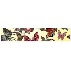 Colorful Butterflies Large Flano Scarf 