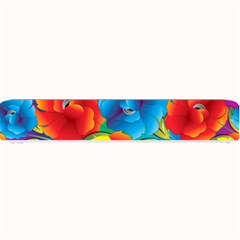 Neon Colored Floral Pattern Small Bar Mats