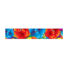 Neon Colored Floral Pattern Flano Scarf (mini) by allthingseveryone