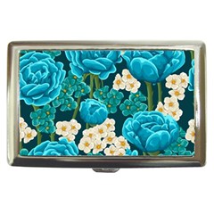 Light Blue Roses And Daisys Cigarette Money Cases