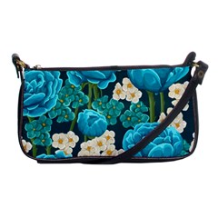 Light Blue Roses And Daisys Shoulder Clutch Bags by allthingseveryone