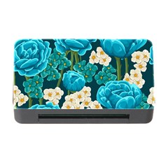 Light Blue Roses And Daisys Memory Card Reader With Cf by allthingseveryone