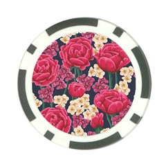 Pink Roses And Daisies Poker Chip Card Guard by allthingseveryone