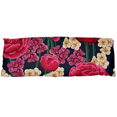 Pink Roses And Daisies Body Pillow Case Dakimakura (two Sides)