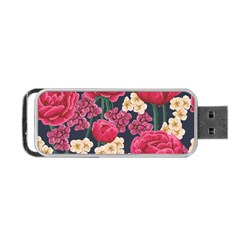 Pink Roses And Daisies Portable Usb Flash (two Sides) by allthingseveryone