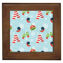 Winter Fun Pattern Framed Tiles