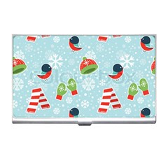 Winter Fun Pattern Business Card Holders by allthingseveryone