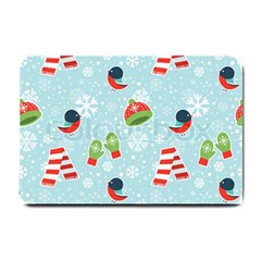 Winter Fun Pattern Small Doormat  by allthingseveryone