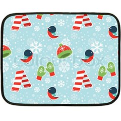 Winter Fun Pattern Double Sided Fleece Blanket (mini)  by allthingseveryone