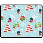 Winter Fun Pattern Fleece Blanket (Medium)  60 x50  Blanket Front