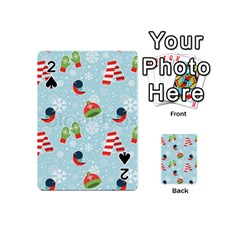 Winter Fun Pattern Playing Cards 54 (mini)  by allthingseveryone