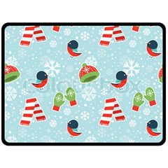 Winter Fun Pattern Double Sided Fleece Blanket (large)  by allthingseveryone