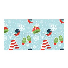 Winter Fun Pattern Satin Wrap by allthingseveryone