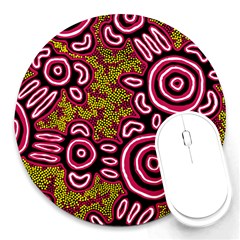 Aboriginal Art - You Belong Round Mousepads