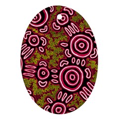 Aboriginal Art - You Belong Ornament (oval) by hogartharts