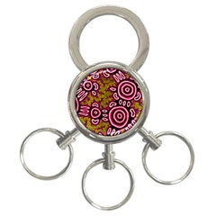 Aboriginal Art - You Belong 3-Ring Key Chains