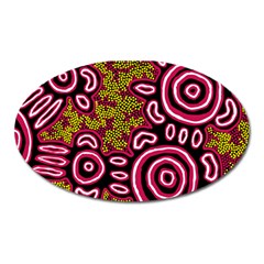 Aboriginal Art - You Belong Oval Magnet by hogartharts