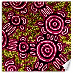 Aboriginal Art - You Belong Canvas 16  X 16   by hogartharts