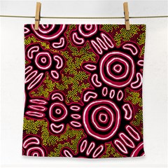 Aboriginal Art - You Belong Face Towel by hogartharts