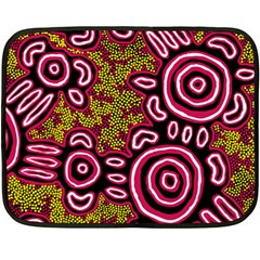 Aboriginal Art - You Belong Fleece Blanket (mini) by hogartharts