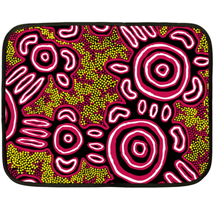 Aboriginal Art - You Belong Fleece Blanket (Mini)