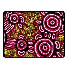 Aboriginal Art - You Belong Fleece Blanket (small) by hogartharts