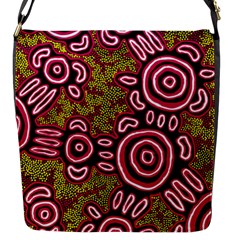 Aboriginal Art - You Belong Flap Messenger Bag (s) by hogartharts