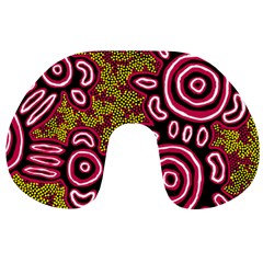 Aboriginal Art - You Belong Travel Neck Pillows by hogartharts