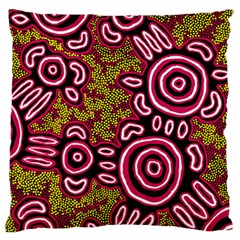 Aboriginal Art - You Belong Standard Flano Cushion Case (two Sides) by hogartharts