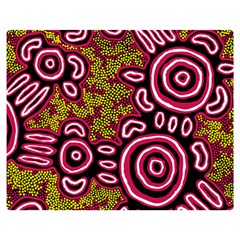 Aboriginal Art - You Belong Double Sided Flano Blanket (medium)  by hogartharts