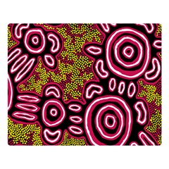 Aboriginal Art - You Belong Double Sided Flano Blanket (large)  by hogartharts