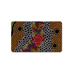 Aboriginal Art - Campsite Magnet (Name Card) Front