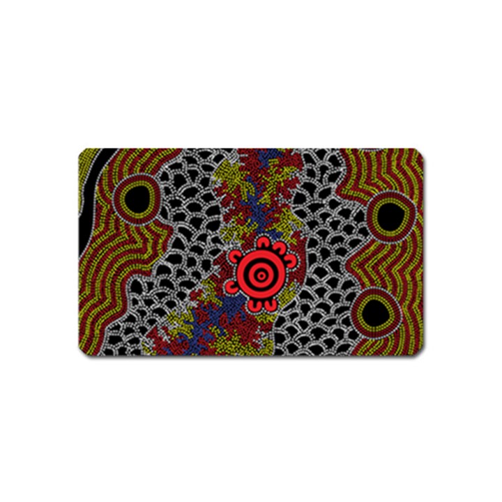 Aboriginal Art - Campsite Magnet (Name Card)