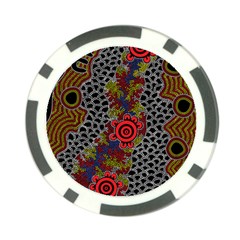 Aboriginal Art - Campsite Poker Chip Card Guard (10 Pack) by hogartharts