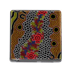 Aboriginal Art - Campsite Memory Card Reader (square) by hogartharts