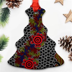 Aboriginal Art - Campsite Christmas Tree Ornament (two Sides)