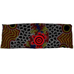 Aboriginal Art - Campsite Body Pillow Case Dakimakura (two Sides) by hogartharts