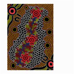 Aboriginal Art - Campsite Small Garden Flag (two Sides) by hogartharts