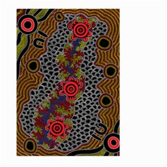 Aboriginal Art - Campsite Large Garden Flag (two Sides)