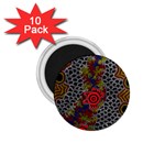 Aboriginal Art - Waterholes 1.75  Magnets (10 pack)  Front