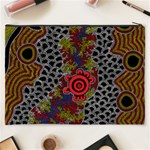 Aboriginal Art - Campsite Cosmetic Bag (XXXL)  Back