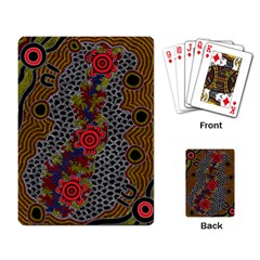 Aboriginal Art - Waterholes Playing Card